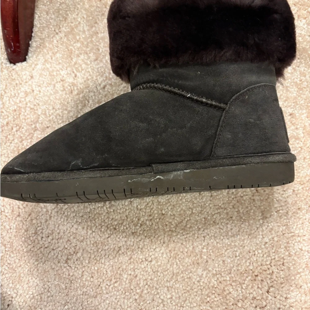 Bearpaw Abby‎ Chocolate Brown Suede Boots Size 6